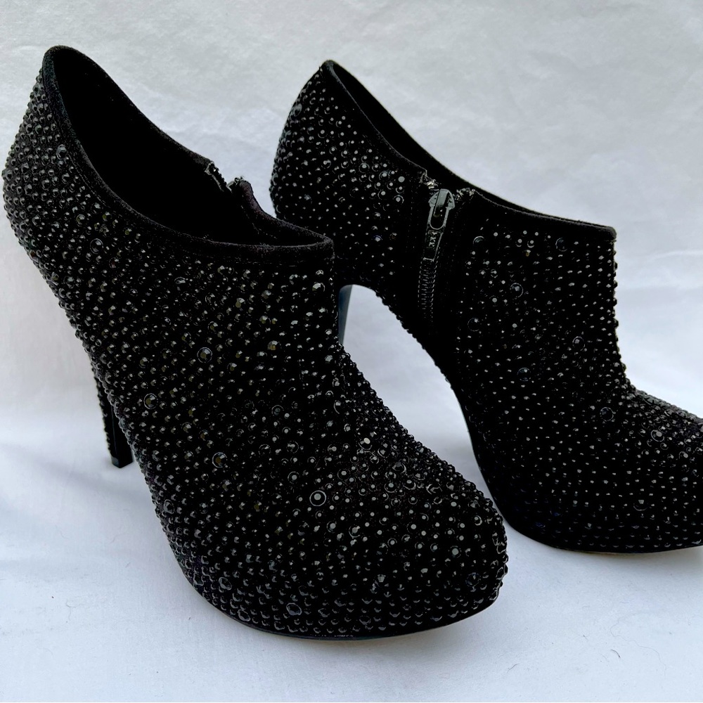 Gianni Bini Black Embellished Heels